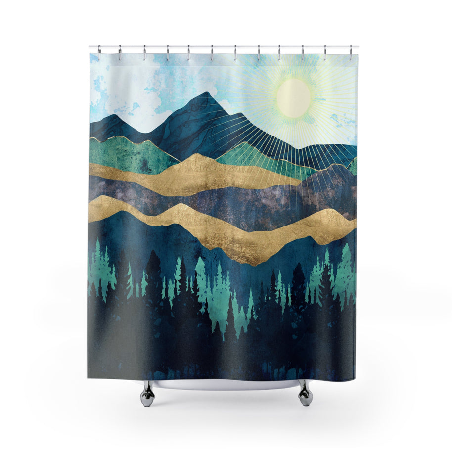 Blue Forest - Shower Curtain