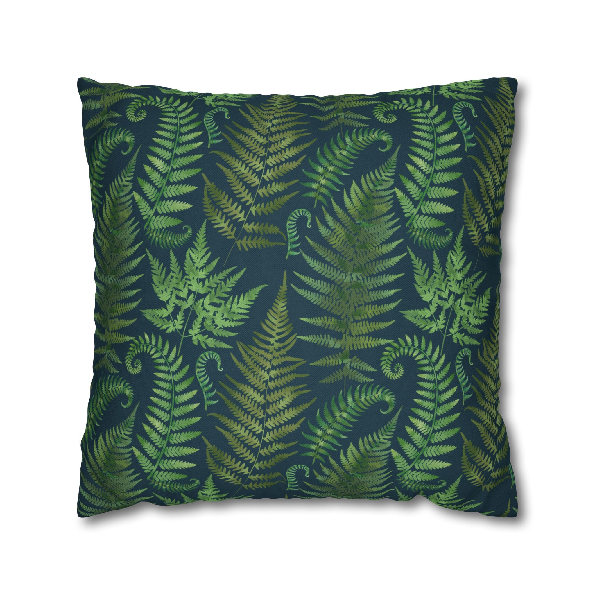 Blue Ferns - Decorative Pillow Cover
