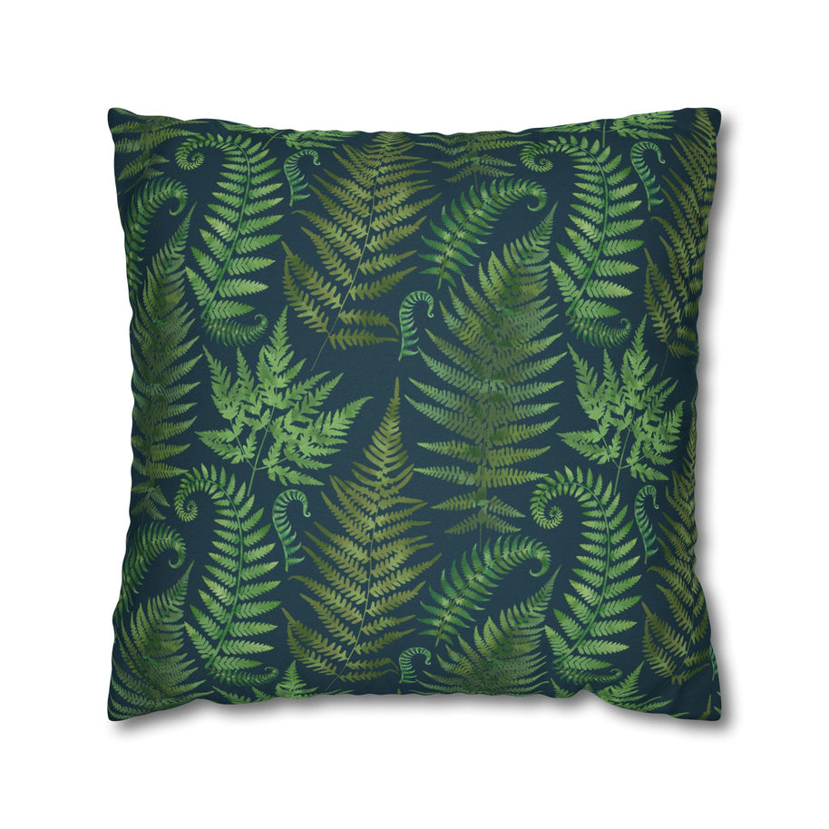 Blue Ferns - Decorative Pillow Cover