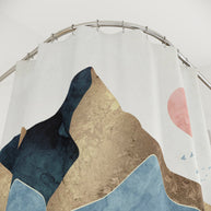 Golden Peaks - Shower Curtain