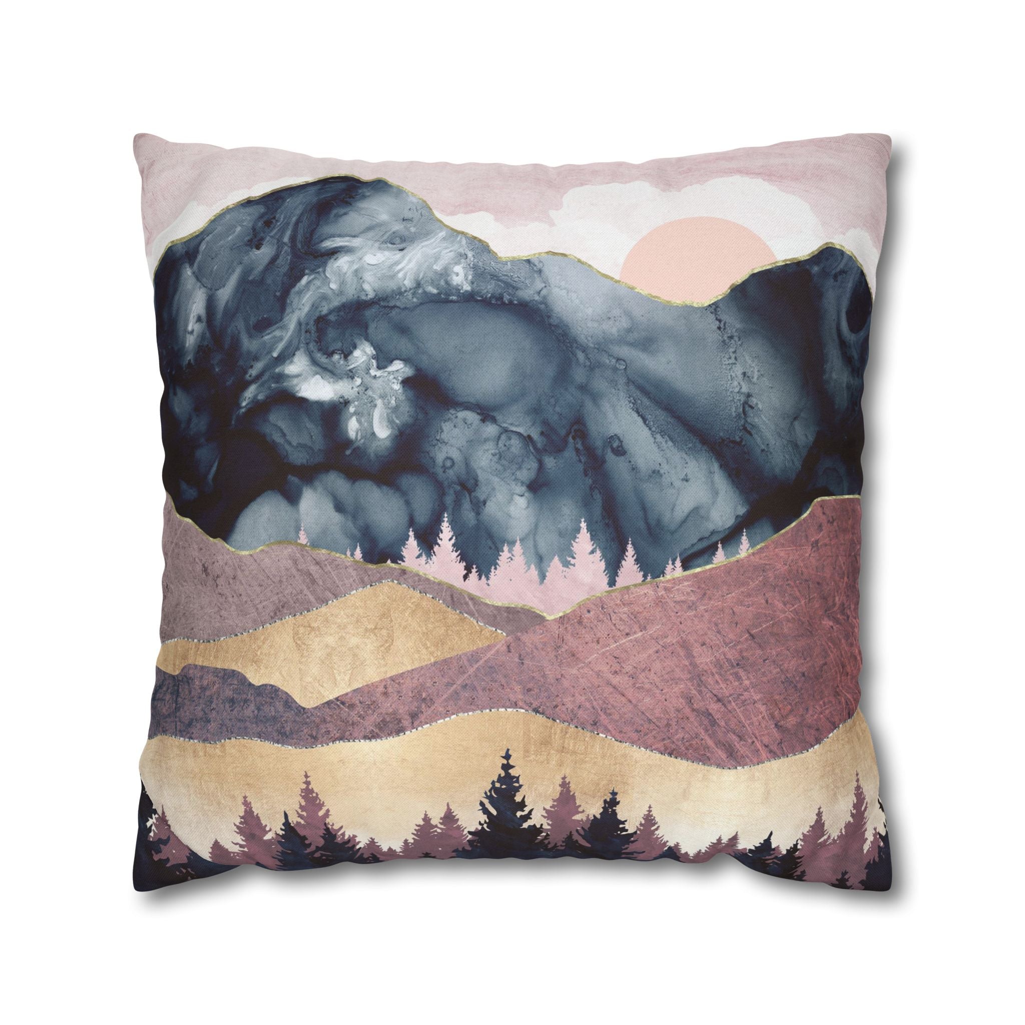 Mauve Vista - Decorative Pillow Cover