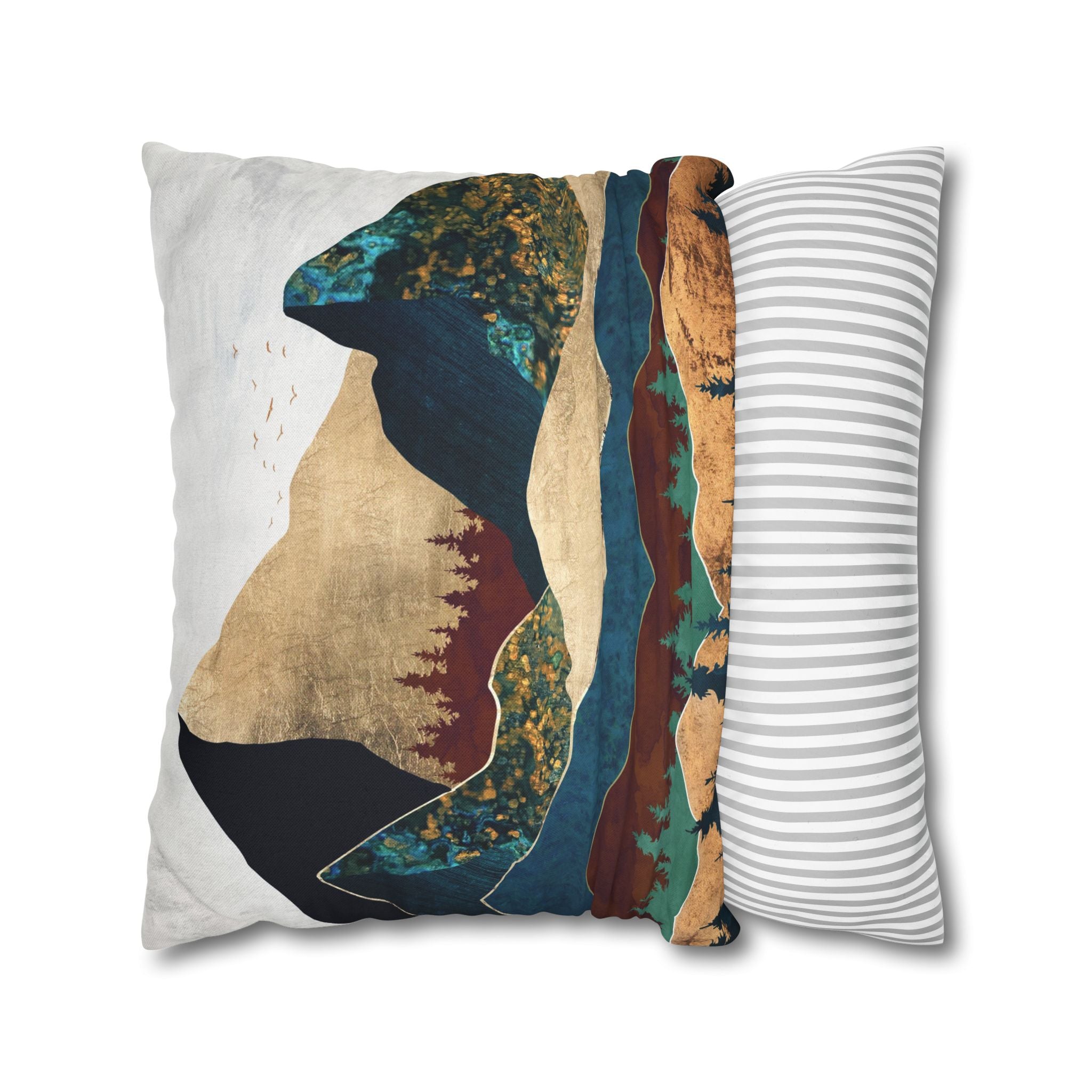 Malachite Mountains - Decorative Pillow Cover