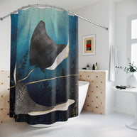 Metallic Stingray - Shower Curtain