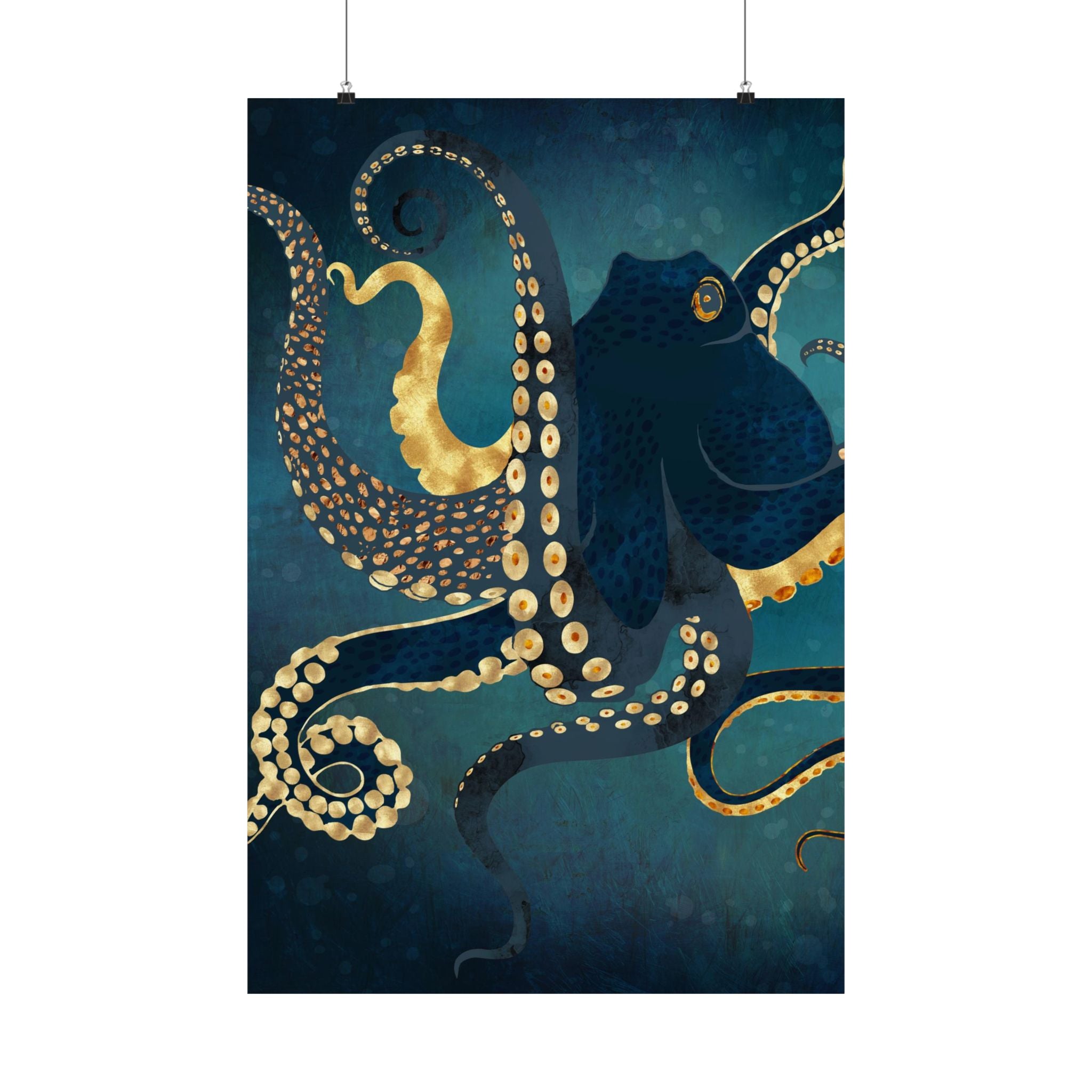 Metallic Octopus IV - Poster Print - No Frame
