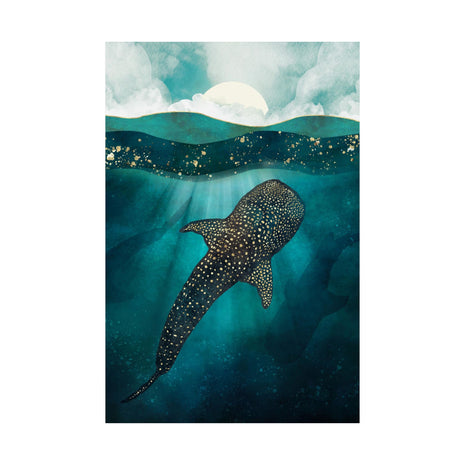 Metallic Whale Shark - Poster Print - No Frame