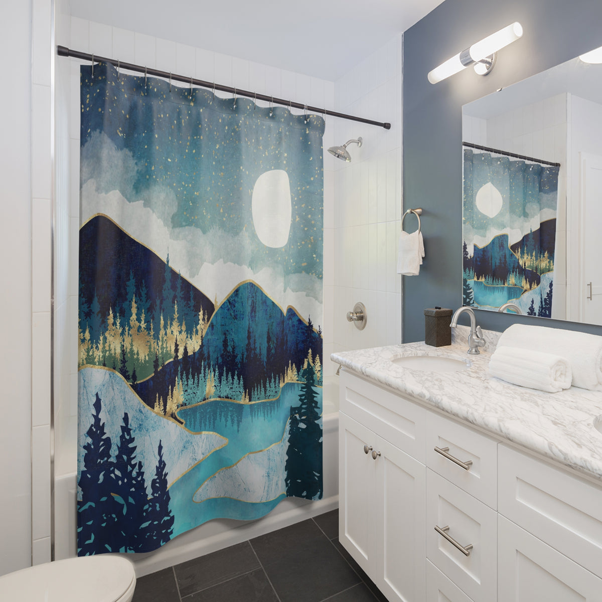 Morning Stars - Shower Curtain