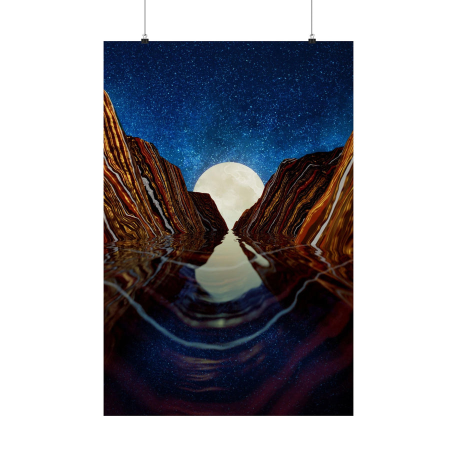 Moon Reflection - Poster Print - No Frame