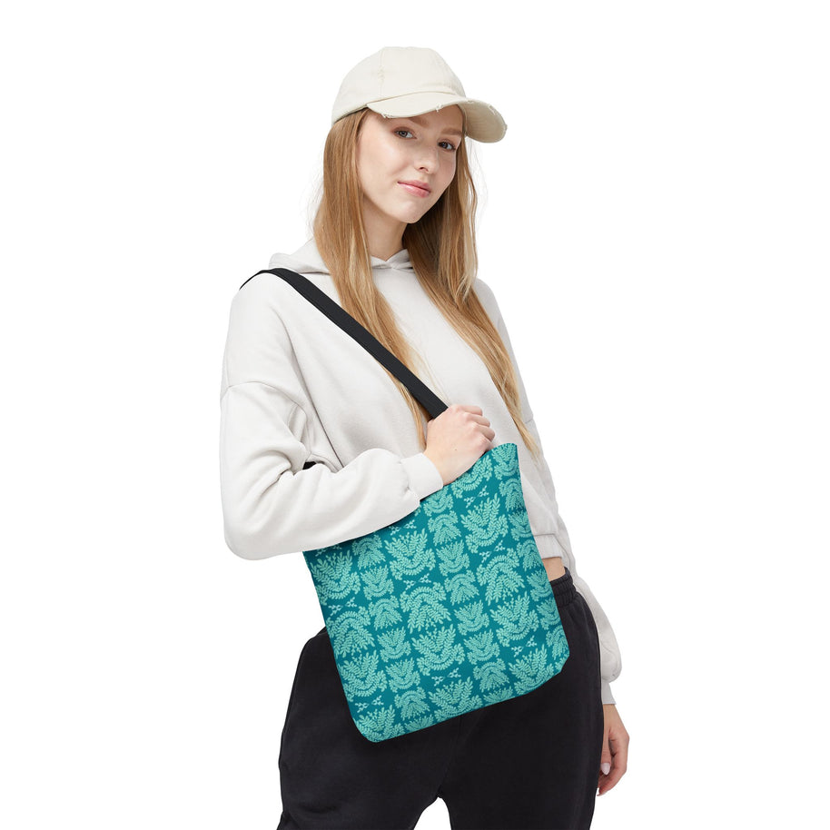 Teal and Mint Botanical - Tote Bag