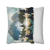Misty Pines - Decorative Pillow Cover