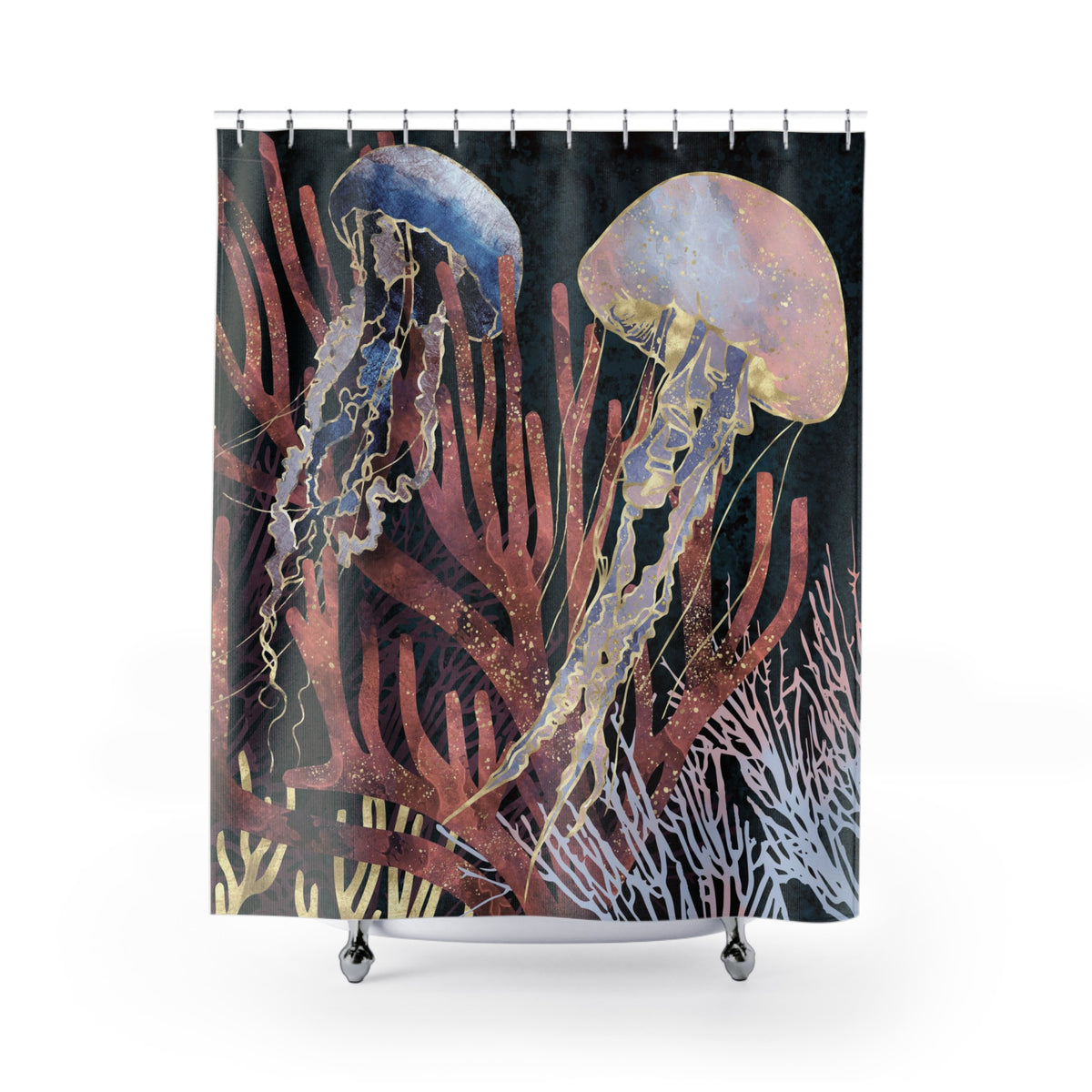 Metallic Coral - Shower Curtain