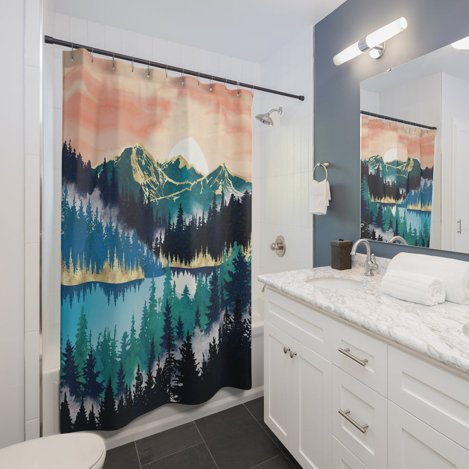 Lake Mist - Shower Curtain