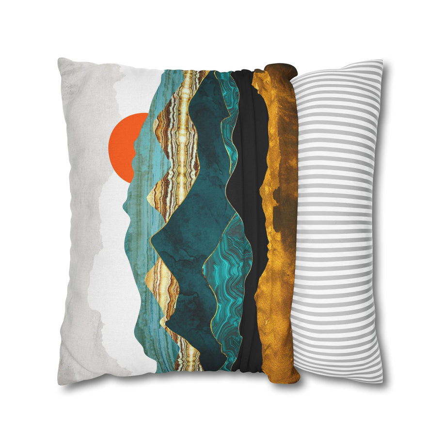 Turquoise Vista - Decorative Pillow Cover