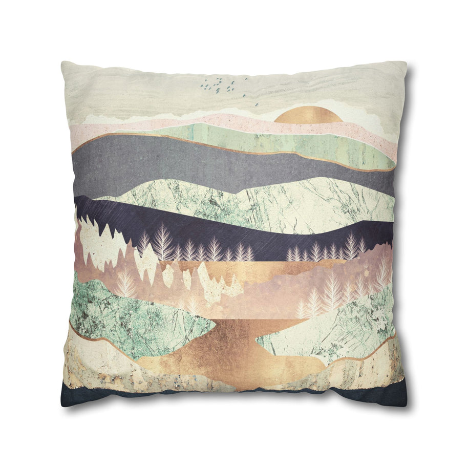 Golden Spring Reflection - Decorative Pillow Cover
