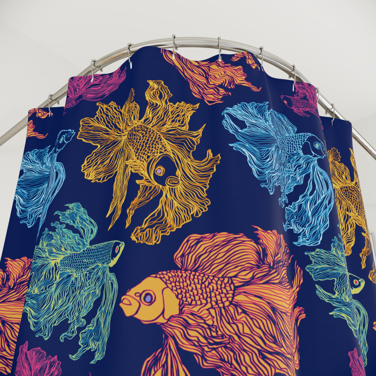 Betta Fish Color Pop - Shower Curtain