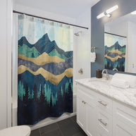 Blue Forest - Shower Curtain