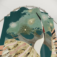 Golden Crane - Shower Curtain