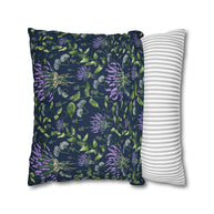 Wild Flower Bouquet with Navy - Decorative Pillow Cover