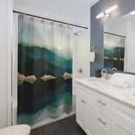 Waters Edge Reflection - Shower Curtain