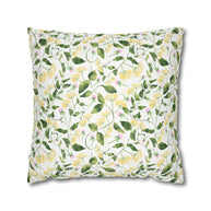 Wild Flowers with Subtle Stripes - Decorative Pillow Cover