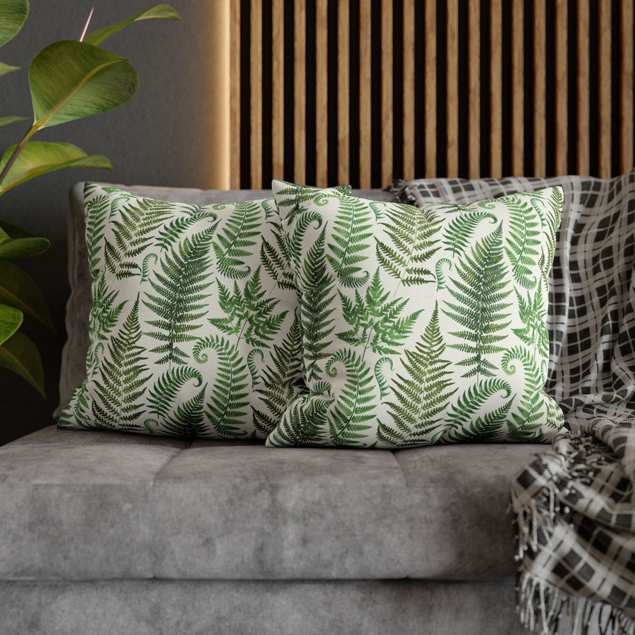 Cream Fern - Decorative Pillow Cover