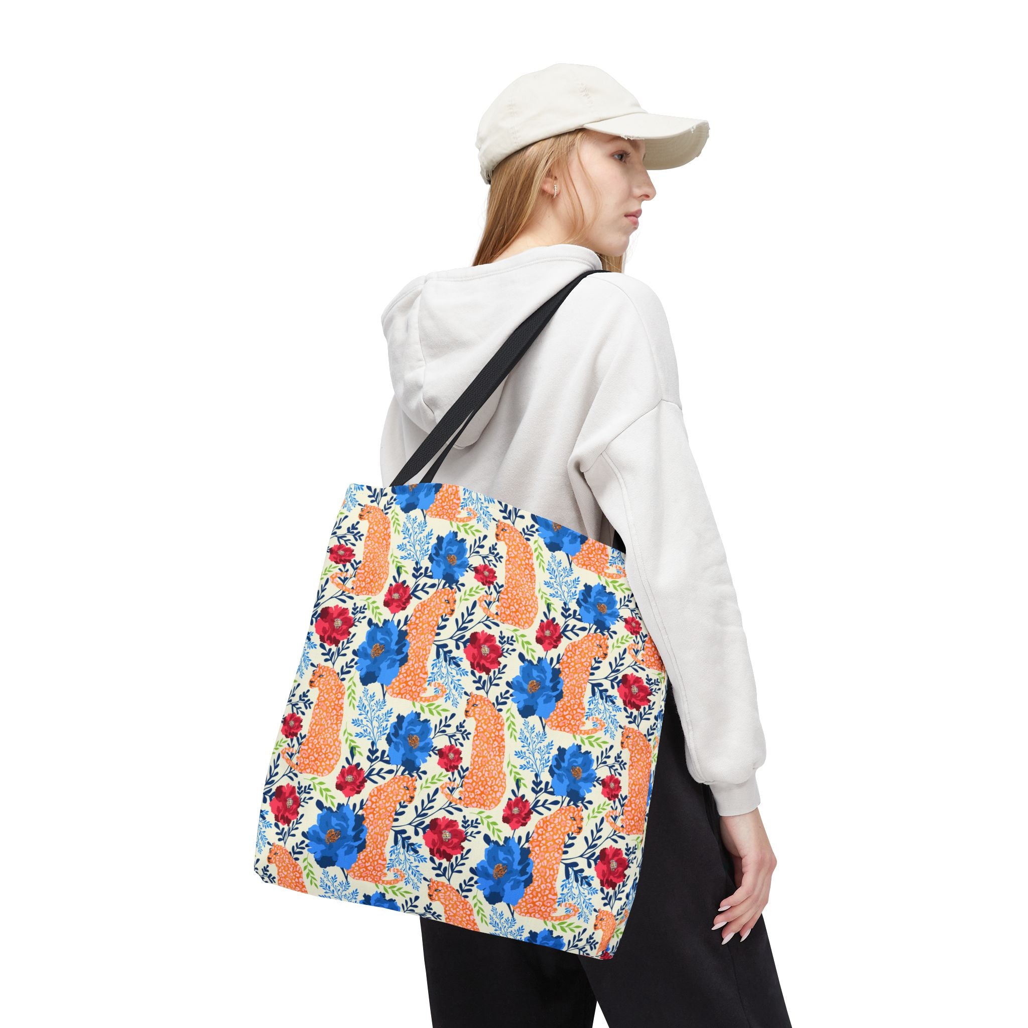 Botanical Leopard with Cream - Tote Bag