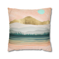 Spring Forest Lake - Decorative Pillow Cover