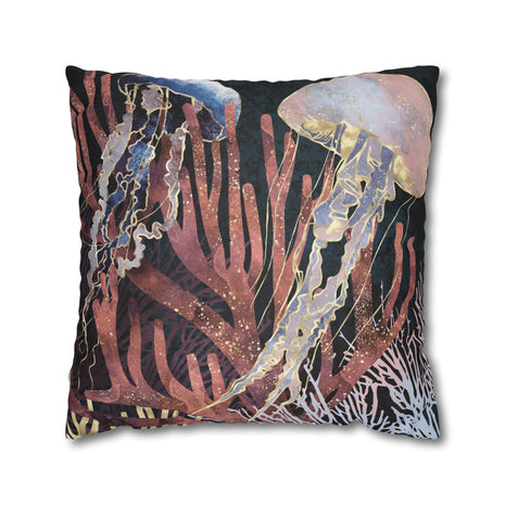 Metallic Coral - Decorative Pillow Cover