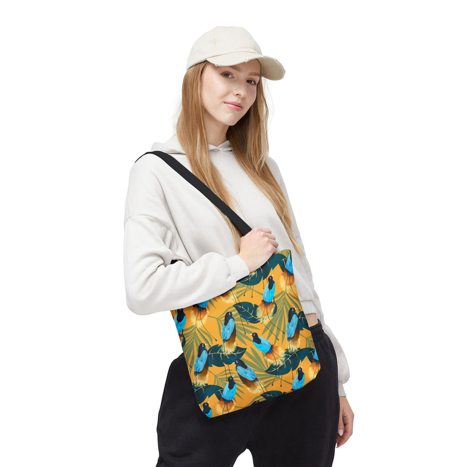 Birds of Paradise Botanical with Orange - Tote Bag