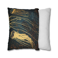 Metallic Jellyfish  - Decorative Pillow Cover