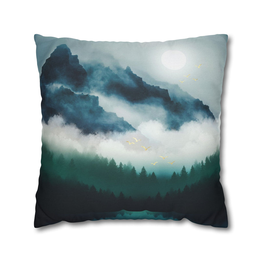 Midnight Moon Reflection - Decorative Pillow Cover