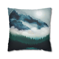 Midnight Moon Reflection - Decorative Pillow Cover