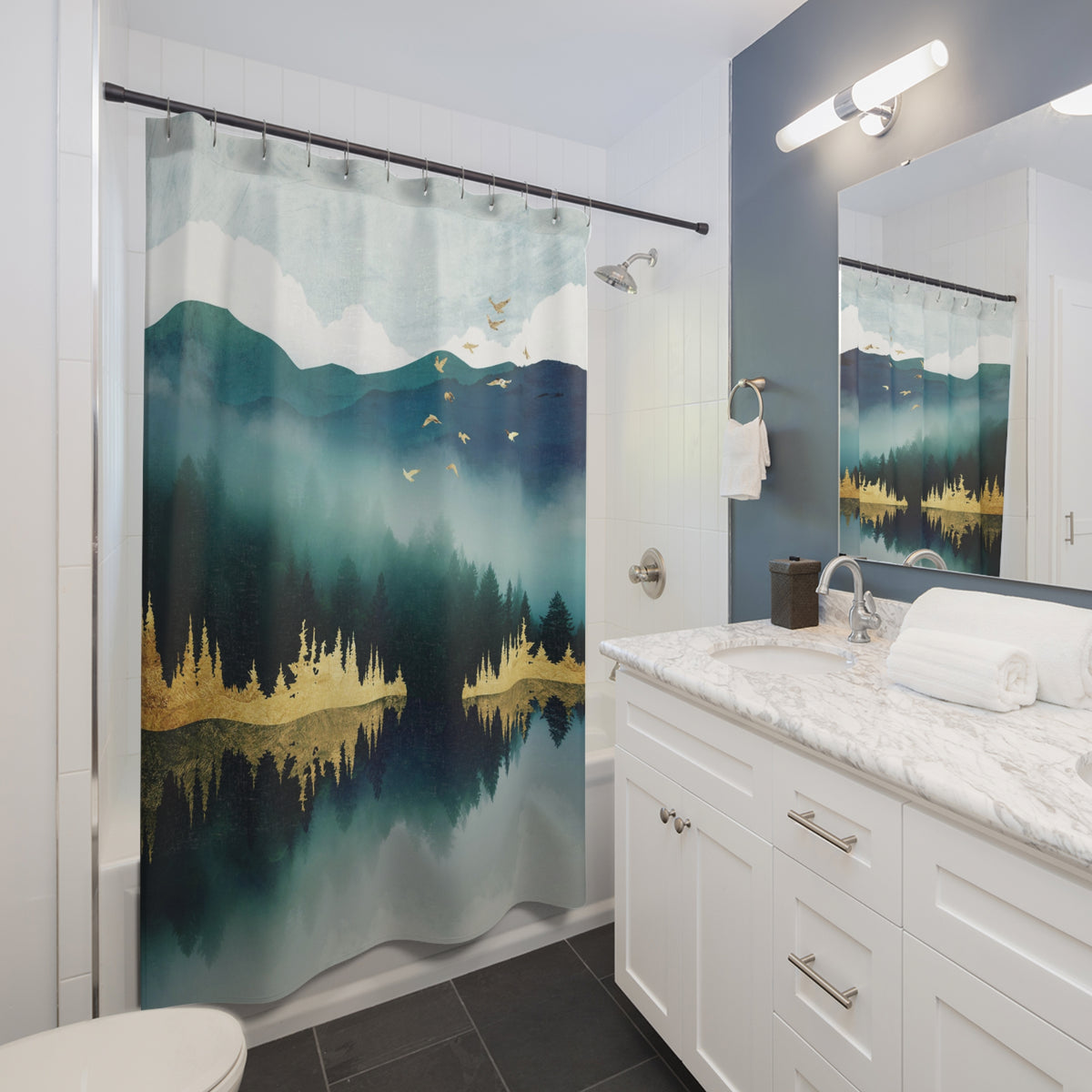 Mist Reflection - Shower Curtain