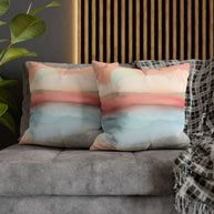 Mint Moon Beach - Decorative Pillow Cover