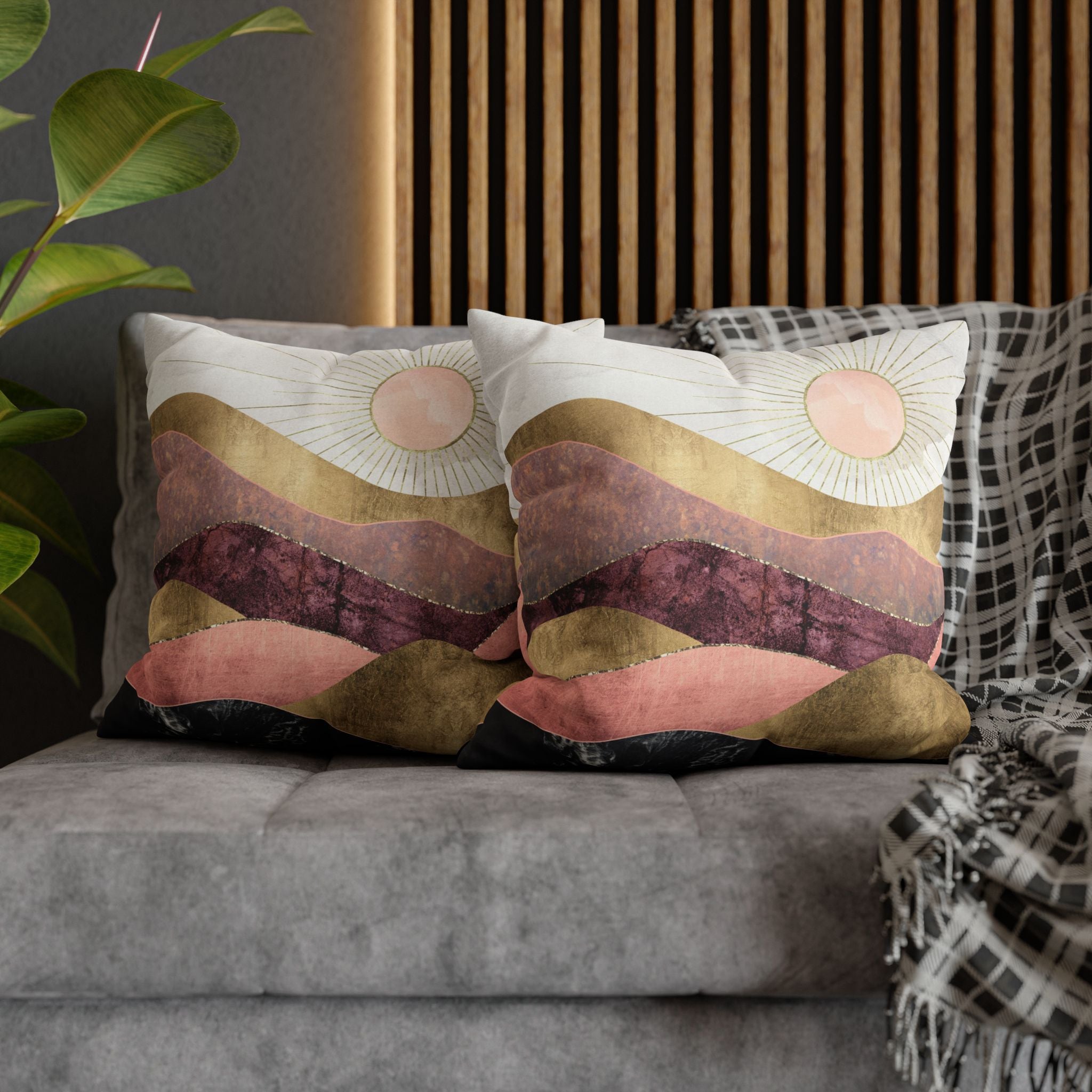 Blush Sun - Decorative Pillow Cover