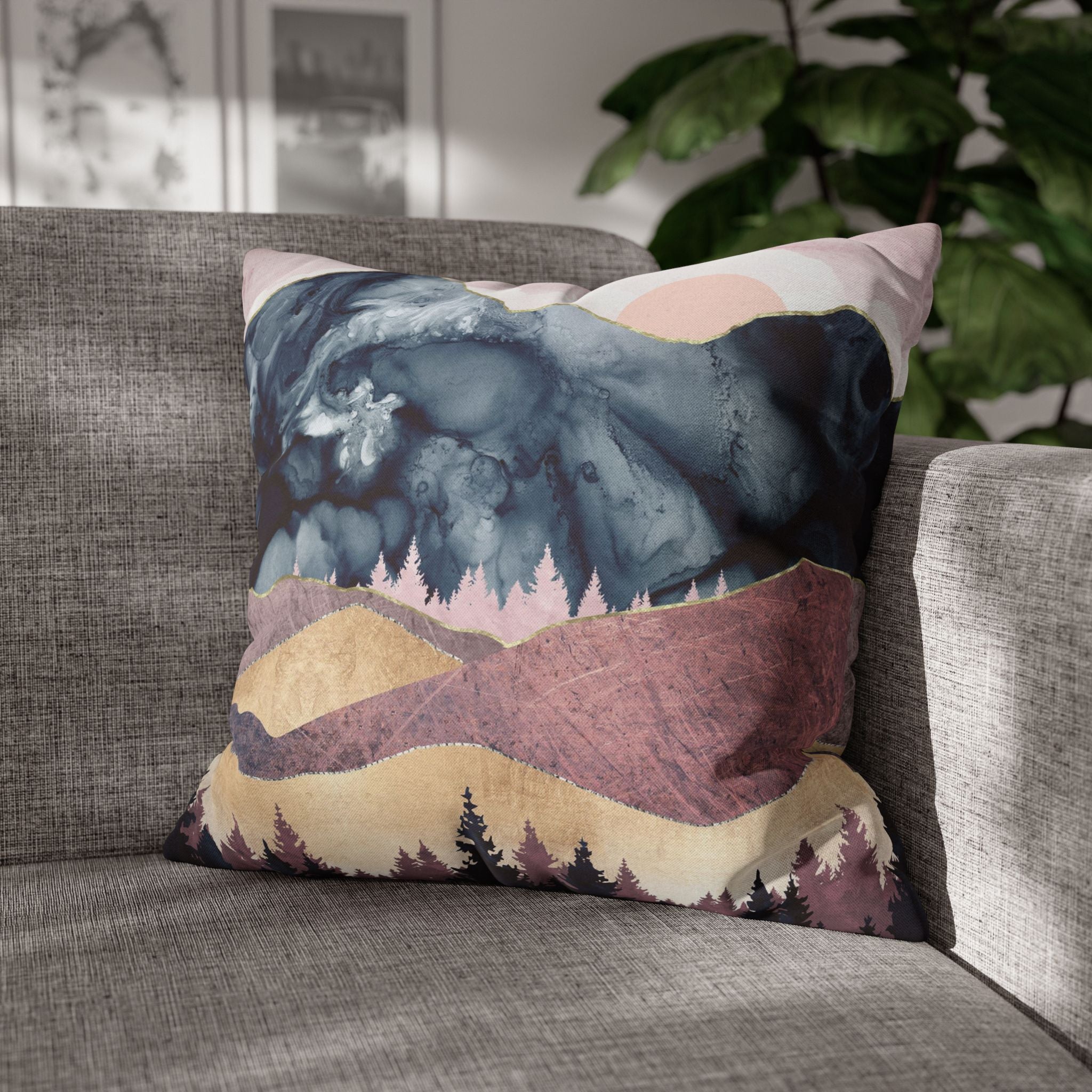 Mauve Vista - Decorative Pillow Cover