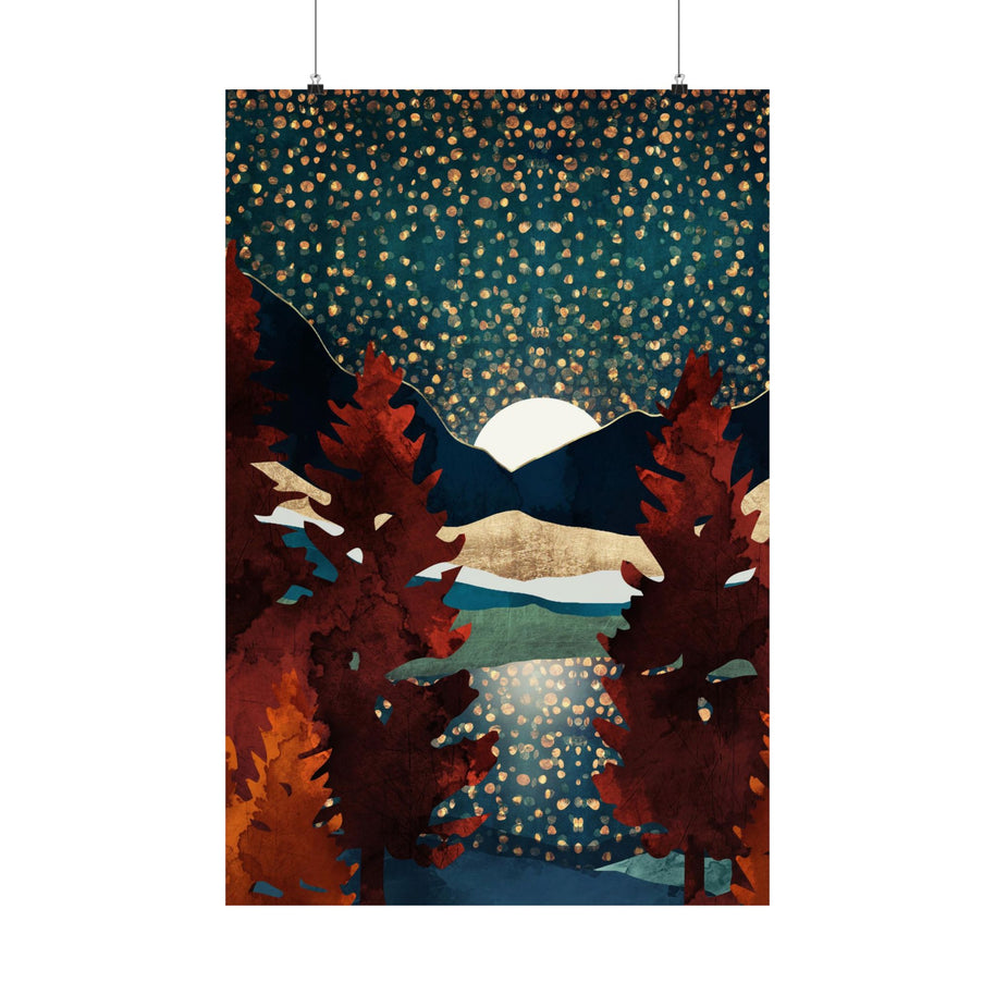 Star Sky Reflection - Poster Print - No Frame