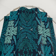 Blue and Teal Botanical - Shower Curtain