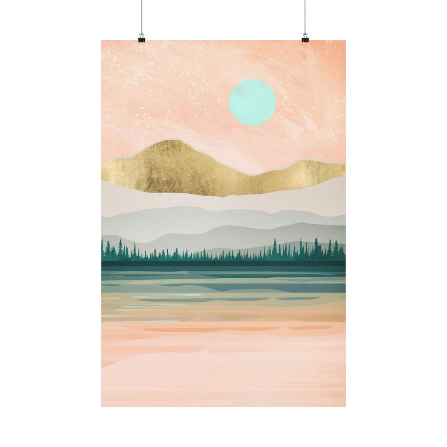 Spring Forest Lake - Poster Print - No Frame