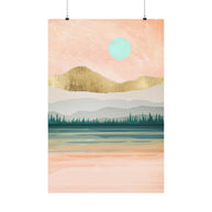 Spring Forest Lake - Poster Print - No Frame