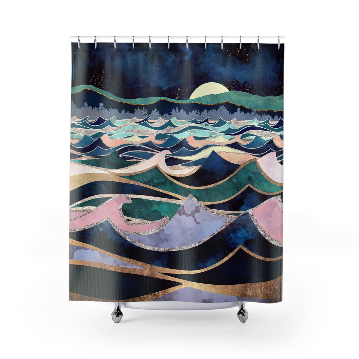 Moonlit Ocean - Shower Curtain