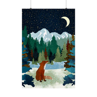 Winter Fox - Poster Print - No Frame