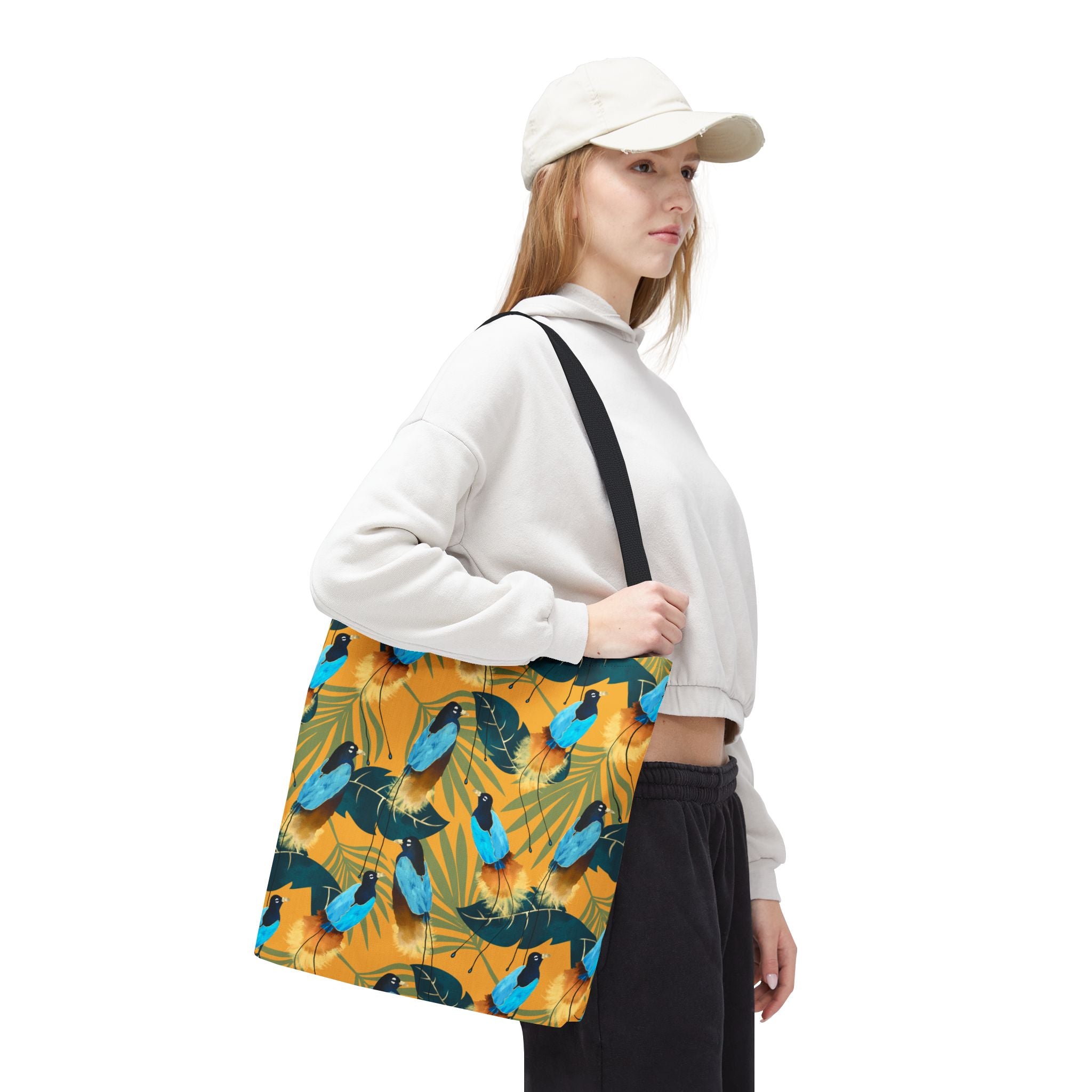 Birds of Paradise Botanical with Orange - Tote Bag