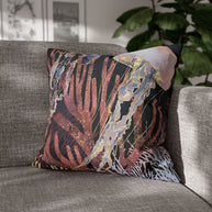 Metallic Coral - Decorative Pillow Cover