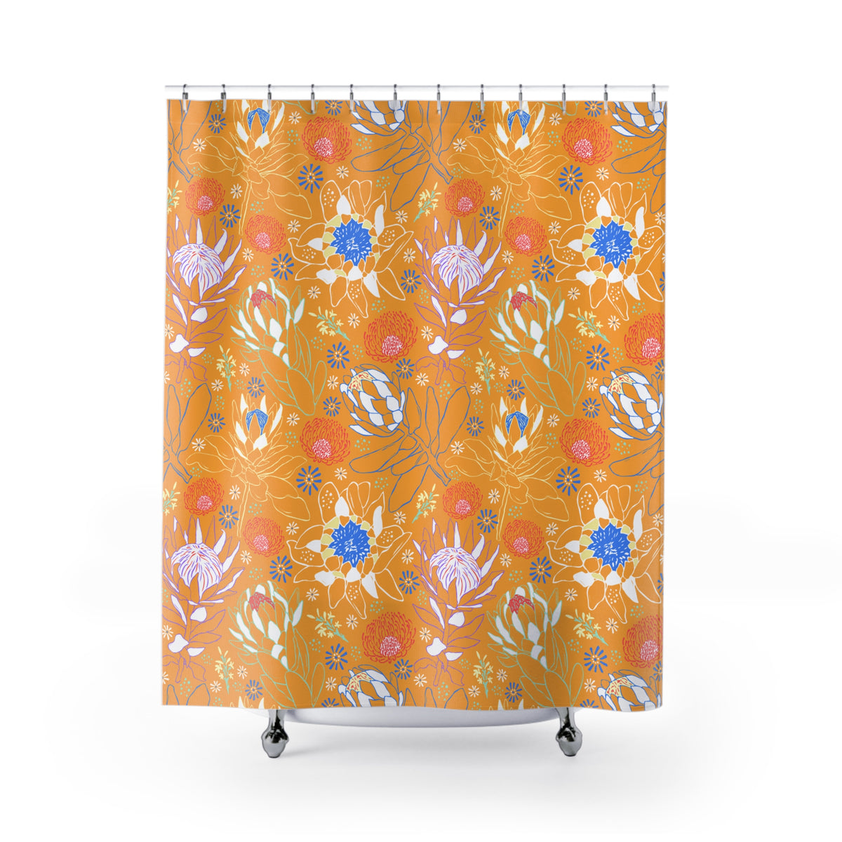 Mustard Protea - Shower Curtain
