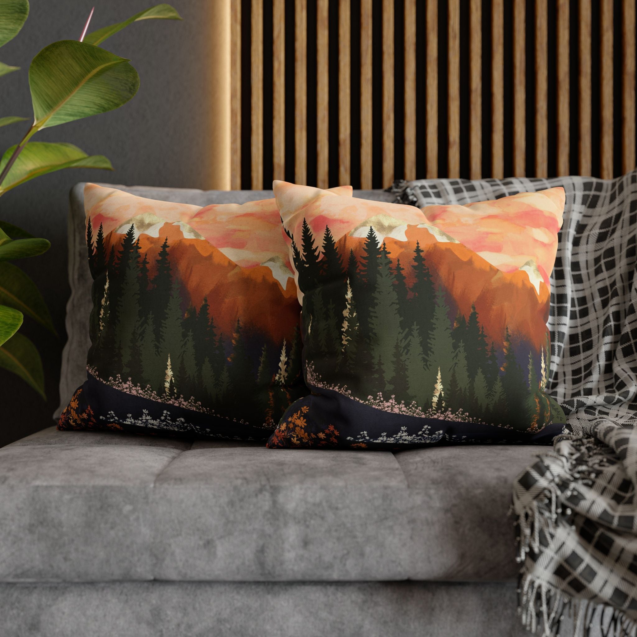 Mountain Dusk - Decorative Pillow Cover