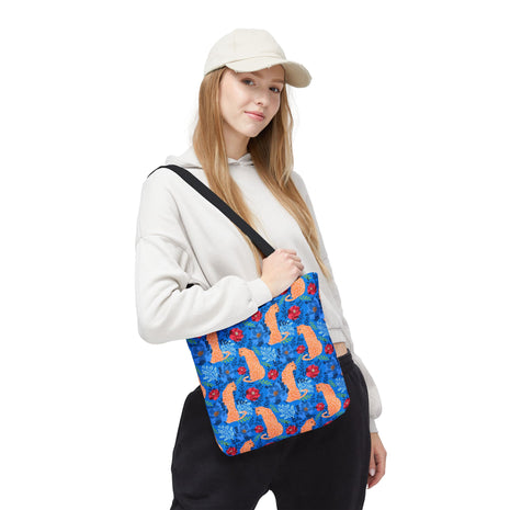 Botanical Leopard Blue - Tote Bag