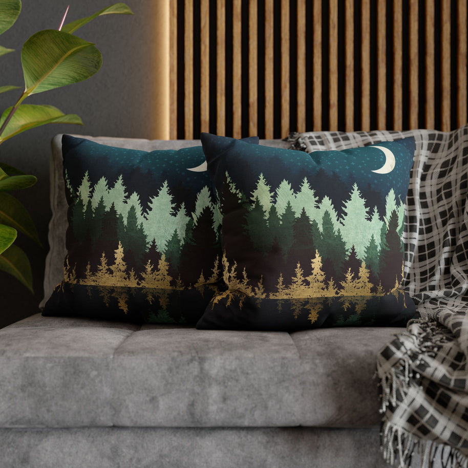 Star Forest Reflection - Decorative Pillow Cover