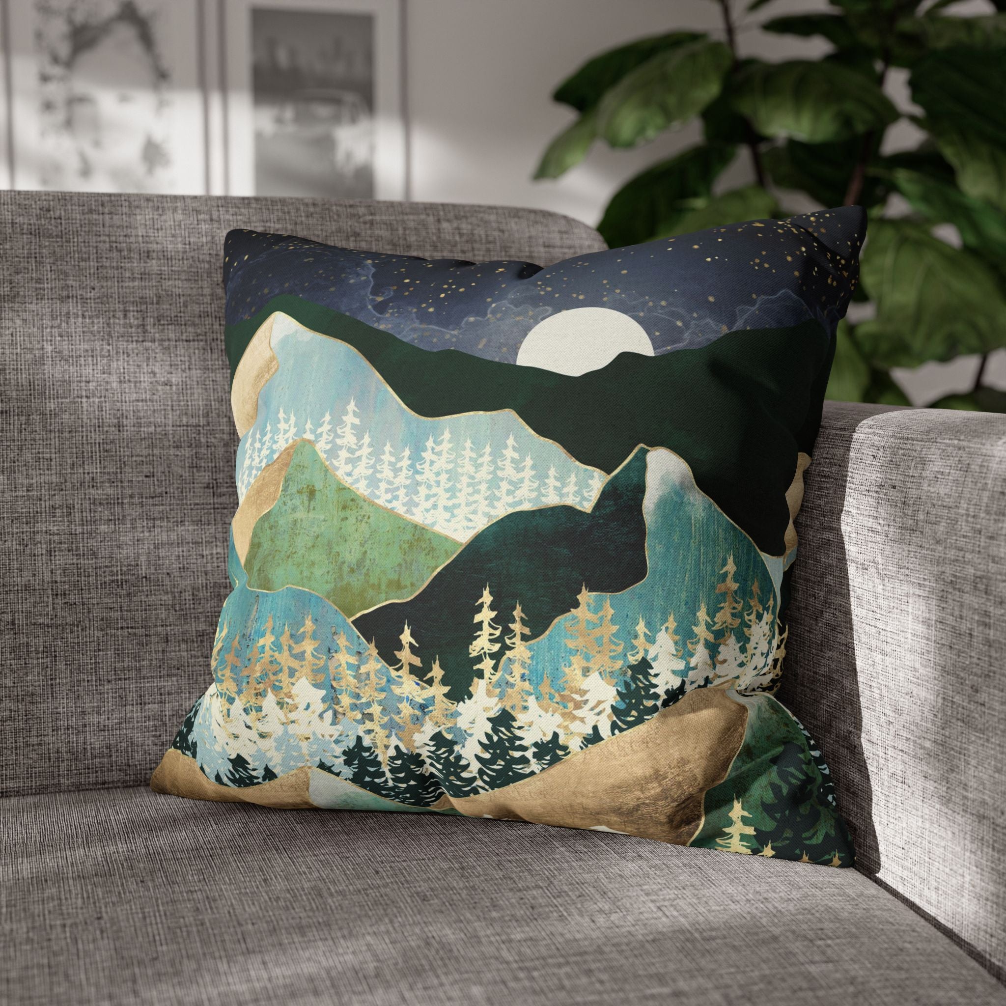 Spring Night Vista - Decorative Pillow Cover