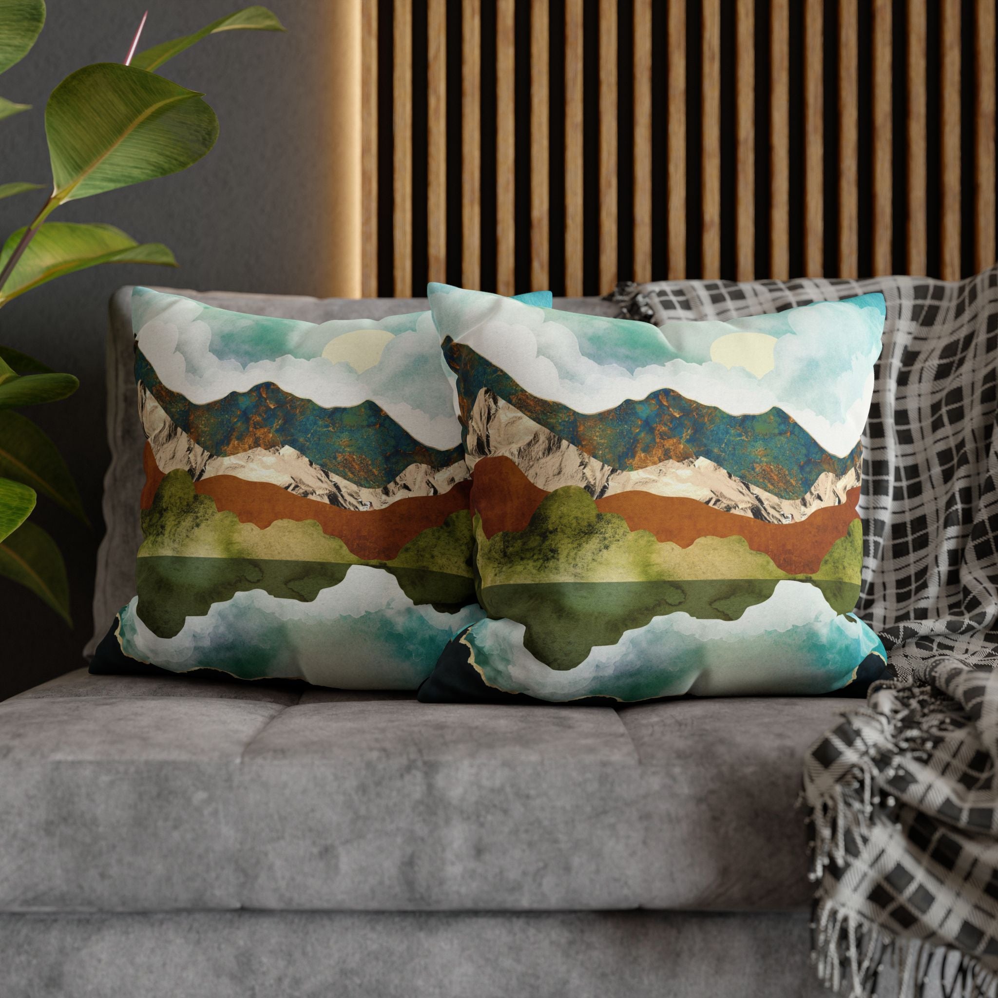 Spring Mountains - Decorative Pillow Cover