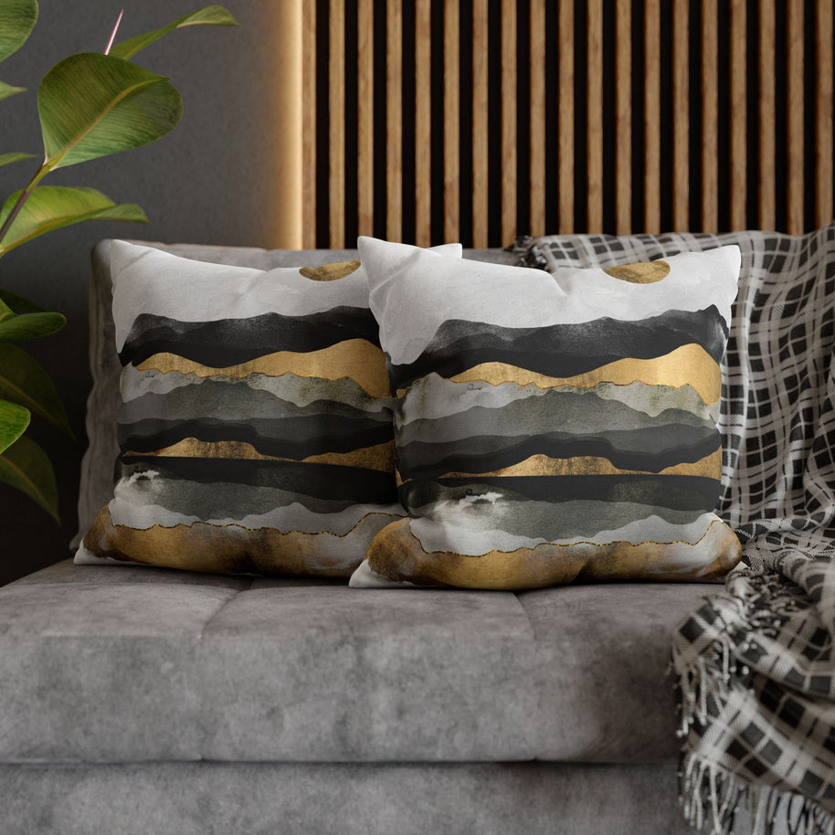 Golden Spring Moon - Decorative Pillow Cover